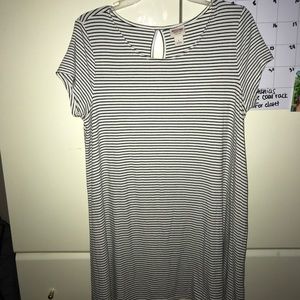 Striped T-Shirt Swing Dress